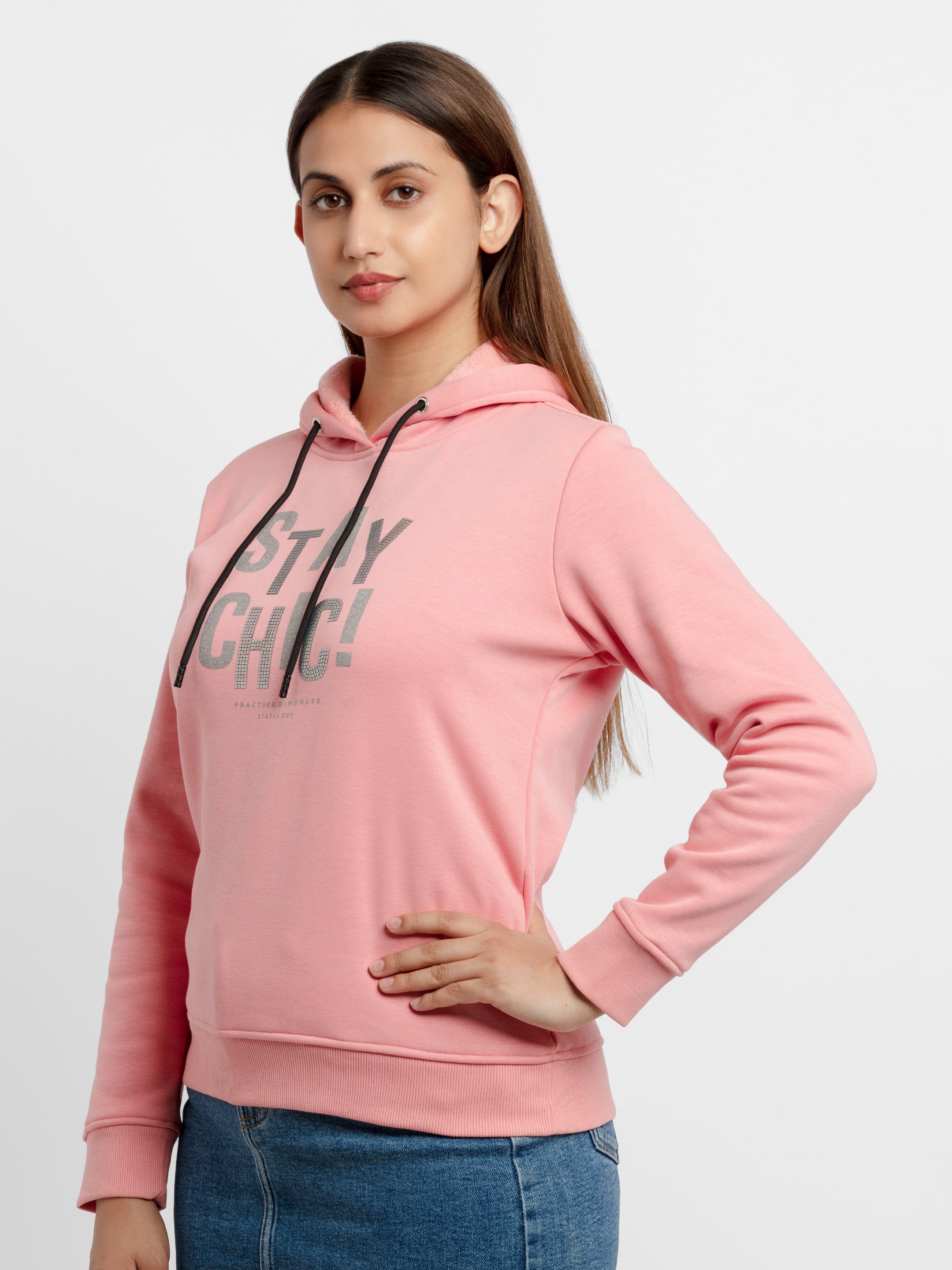 Womens Printed Round Neck Sweatshirt Secondary image