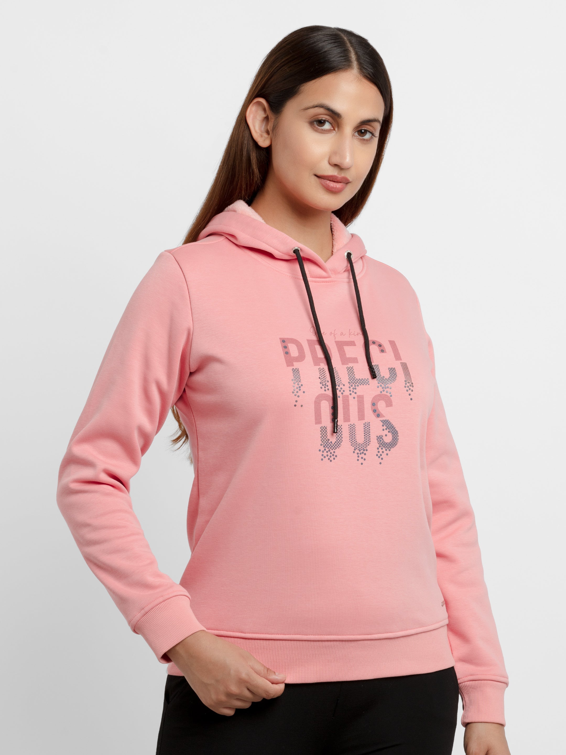 Womens Printed Hooded Sweatshirt Secondary image