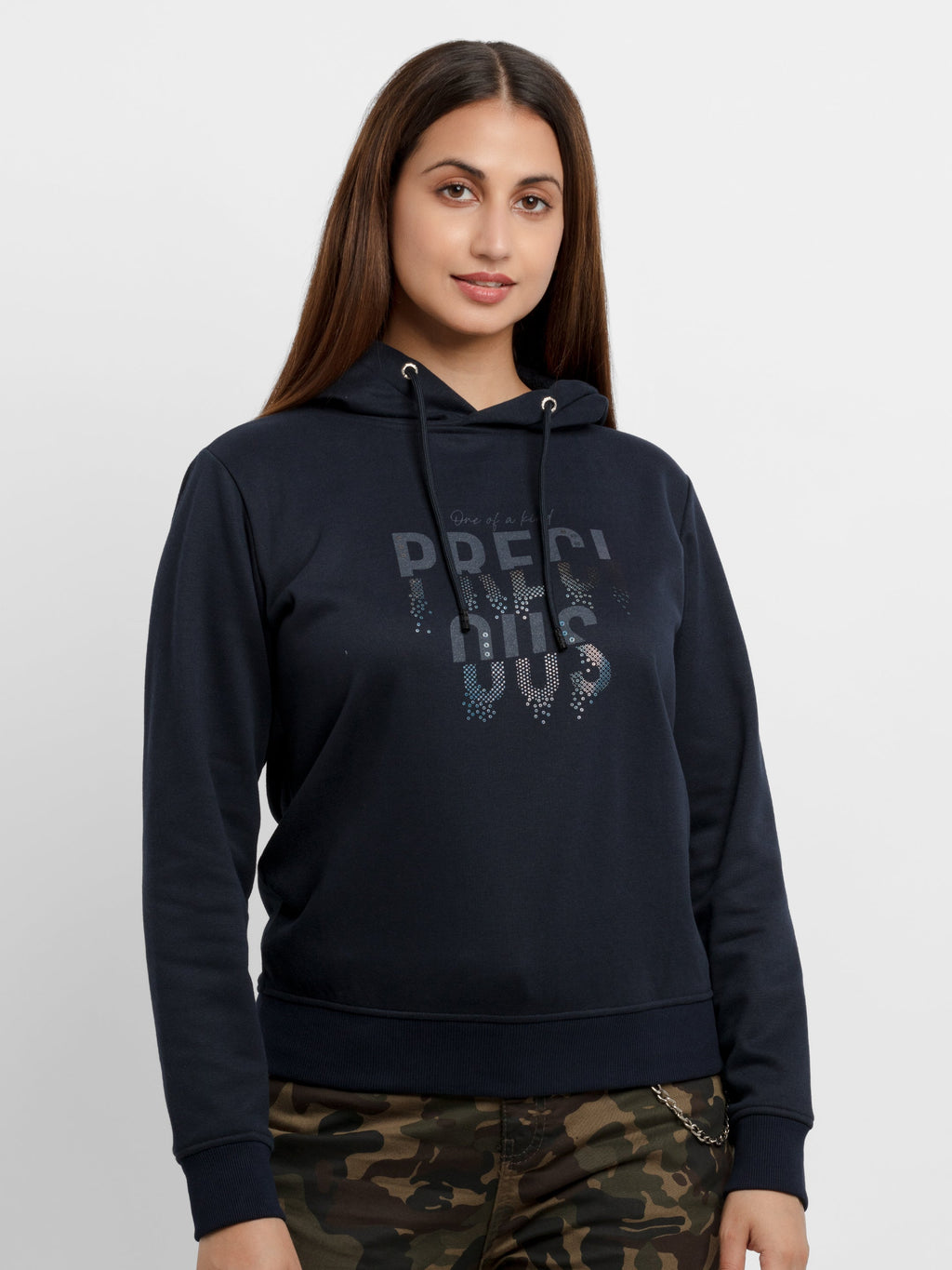 Status Quo |Printed Regular Fit Hooded Sweatshirt - S, M, L, XL, XXL
