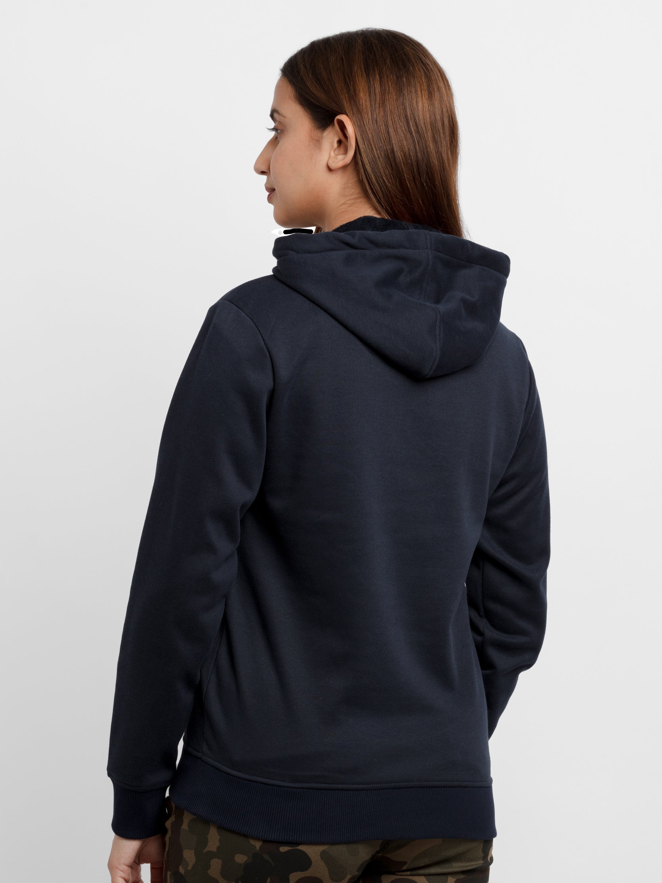 Womens Printed Hooded Sweatshirt