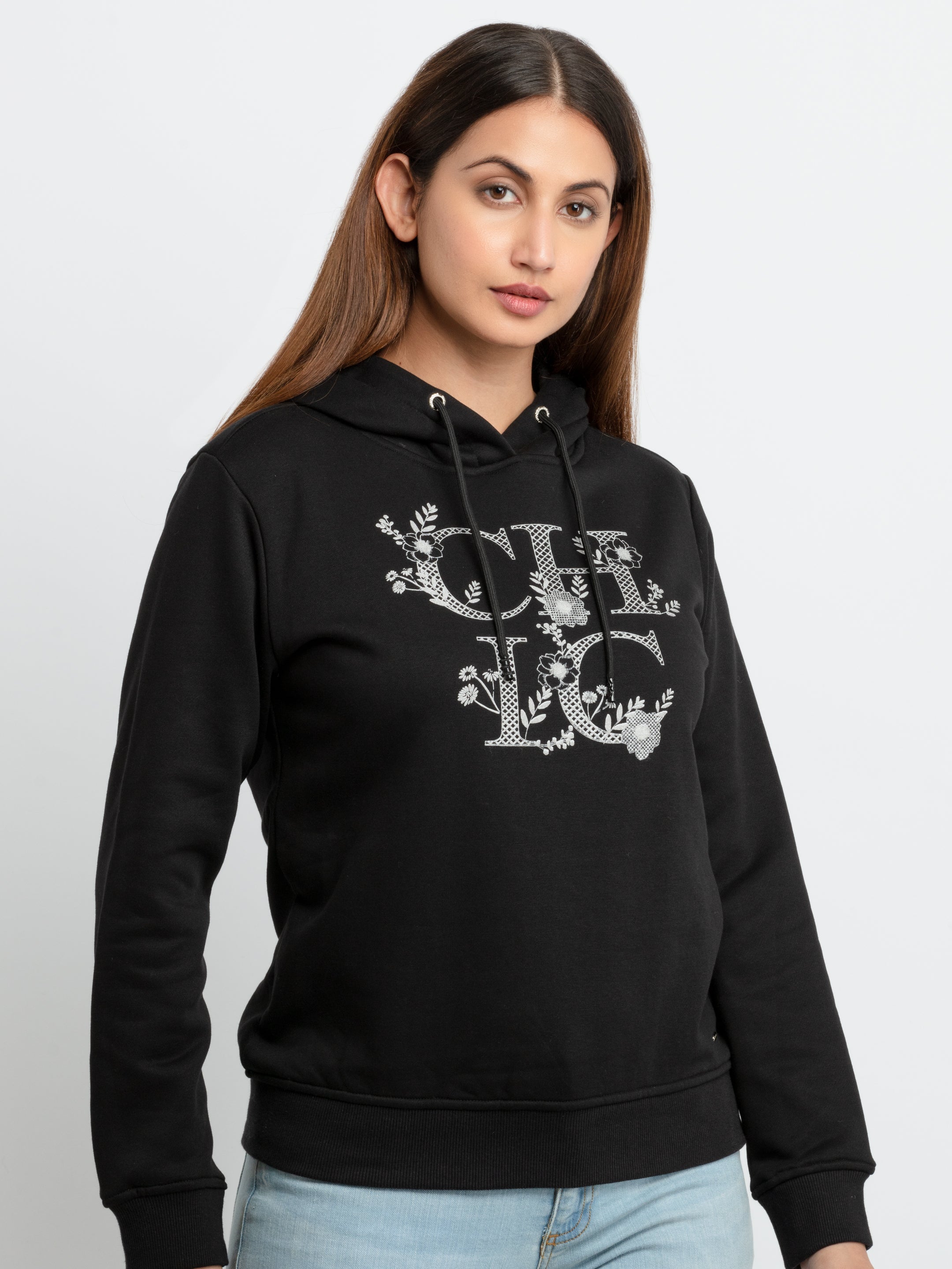 Womens Printed Hooded Sweatshirt Secondary image