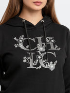 Womens Printed Hooded Sweatshirt