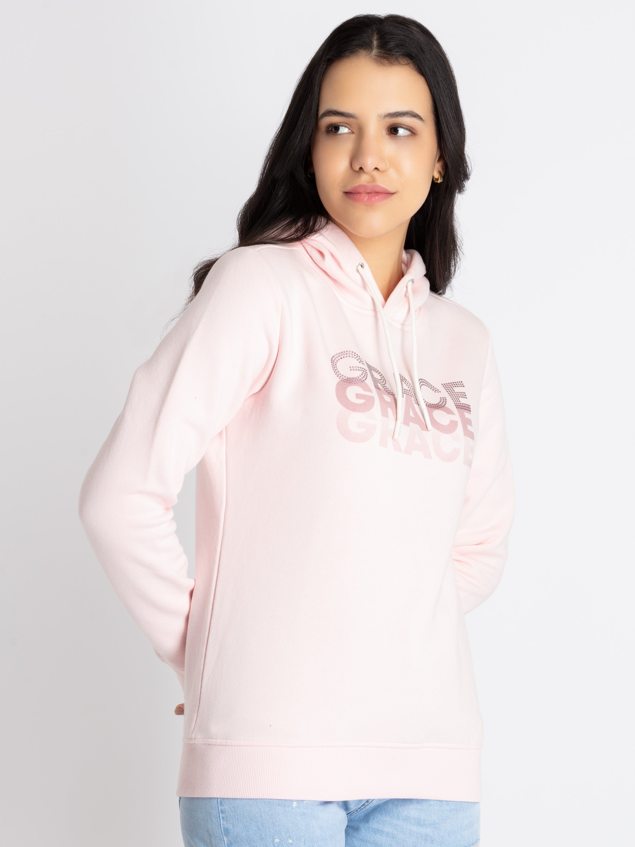 Womens Printed Hooded Sweatshirt Secondary image