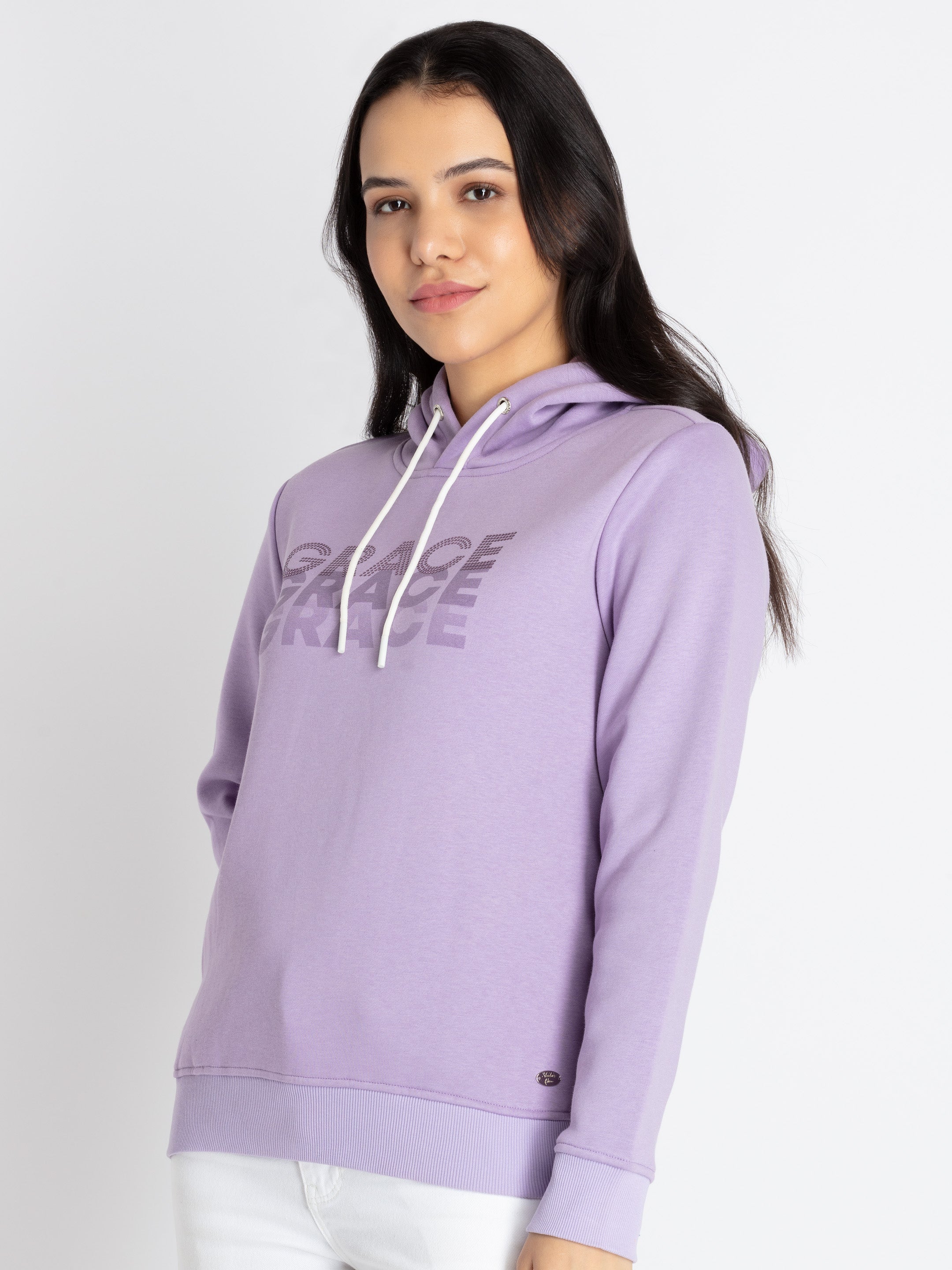 Womens Printed Hooded Sweatshirt M