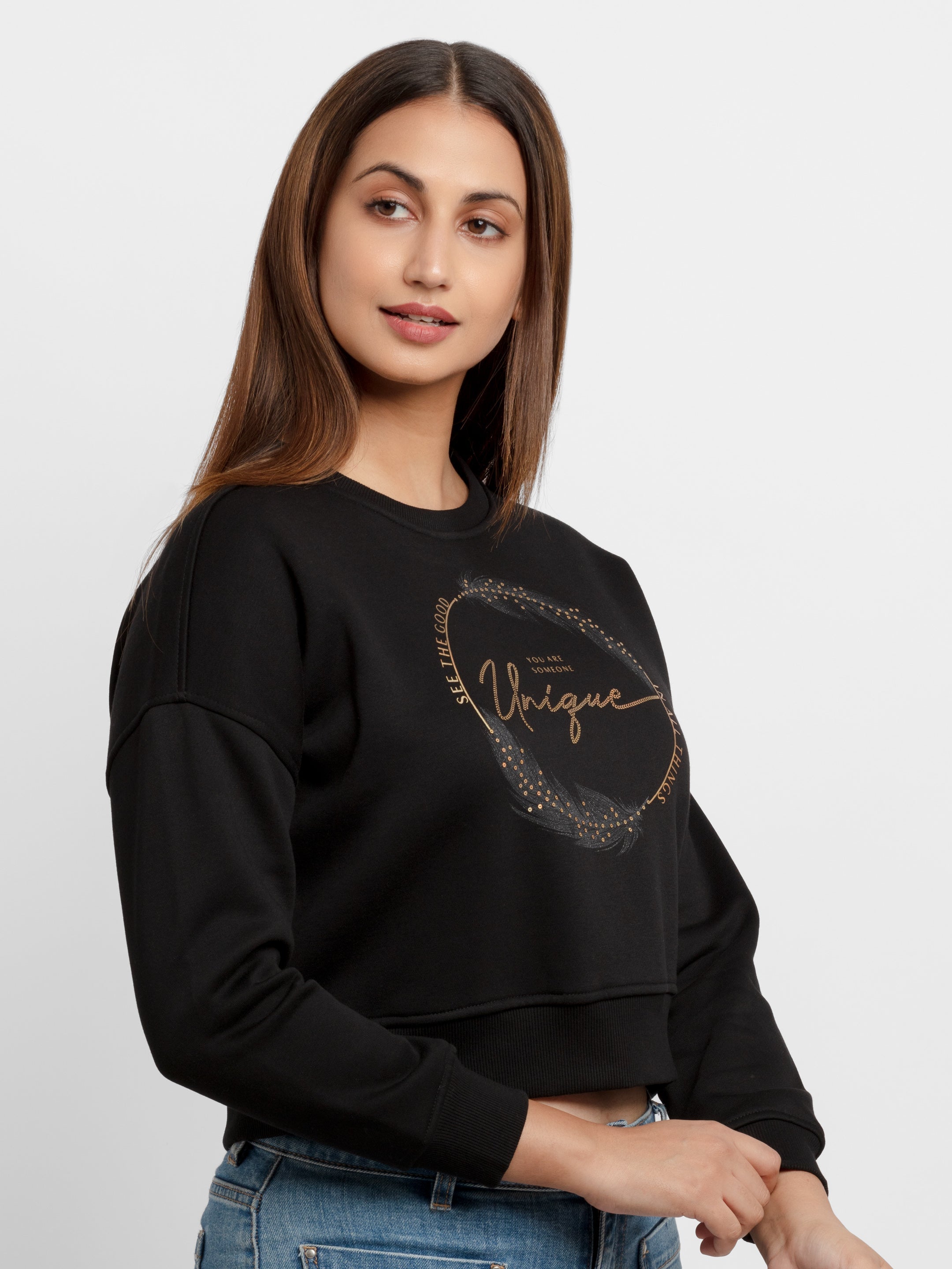 cropped sweatshirt for women