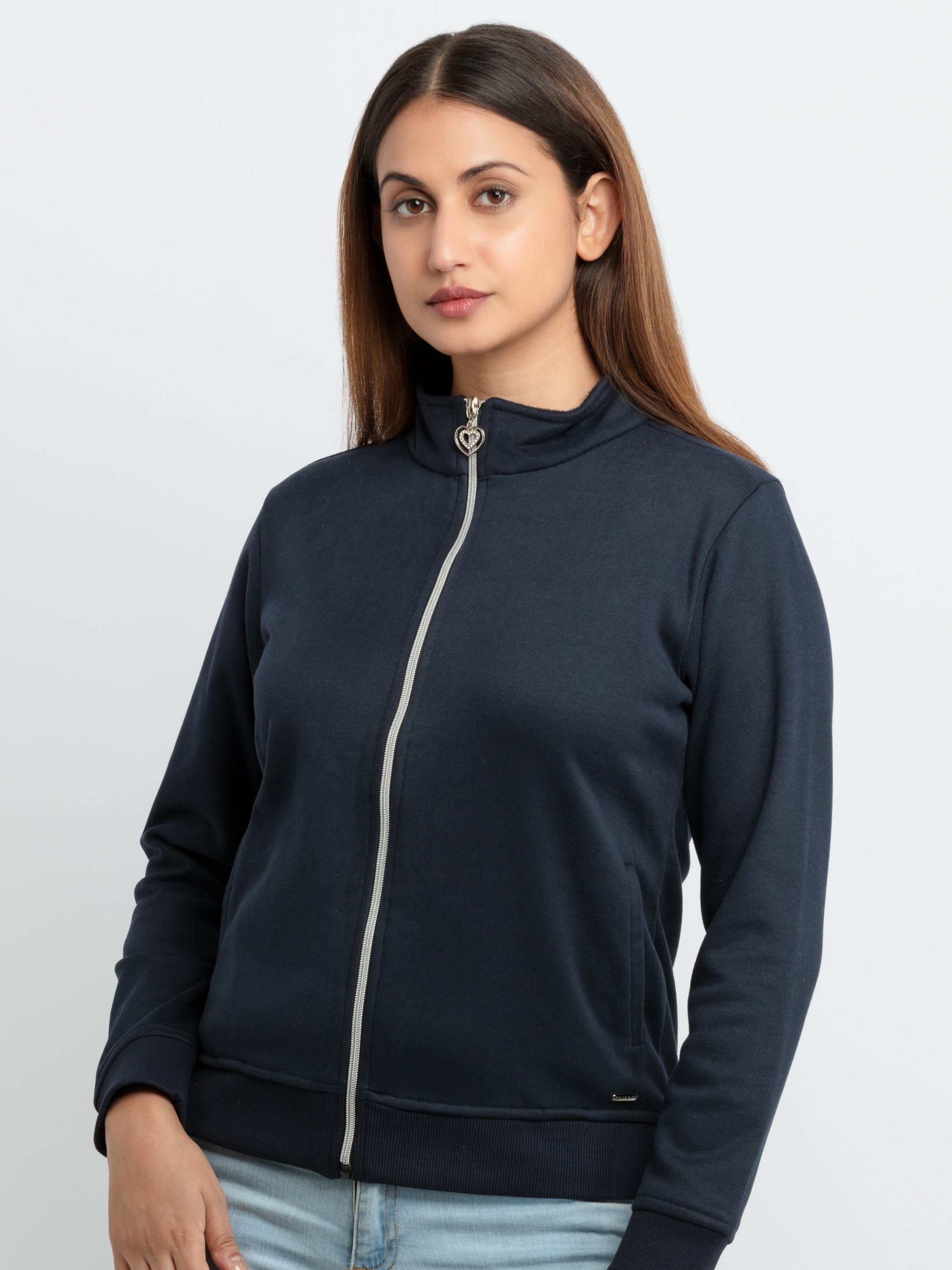 high neck sweatshirt for women