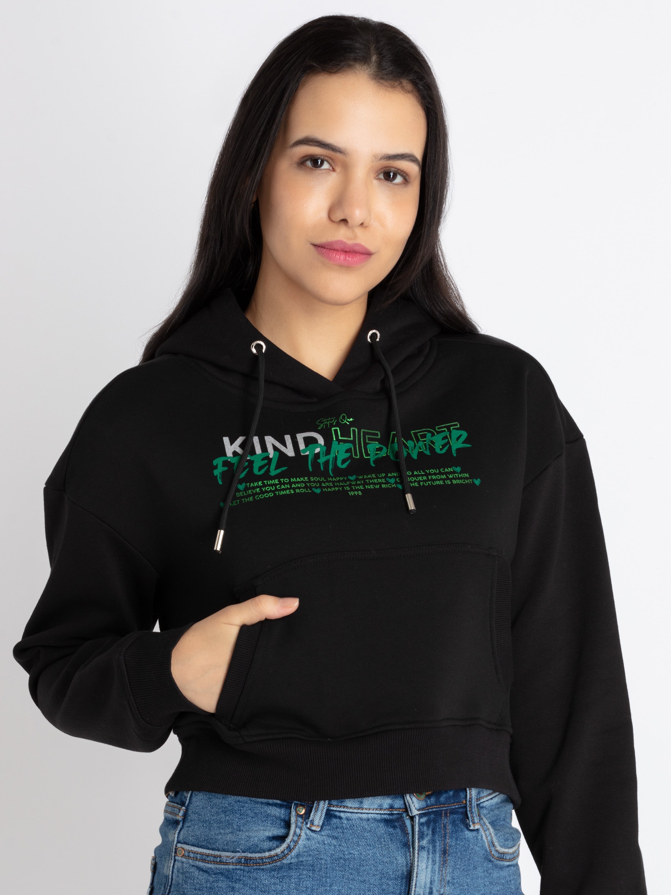 Womens Printed Hooded Sweatshirt Secondary image