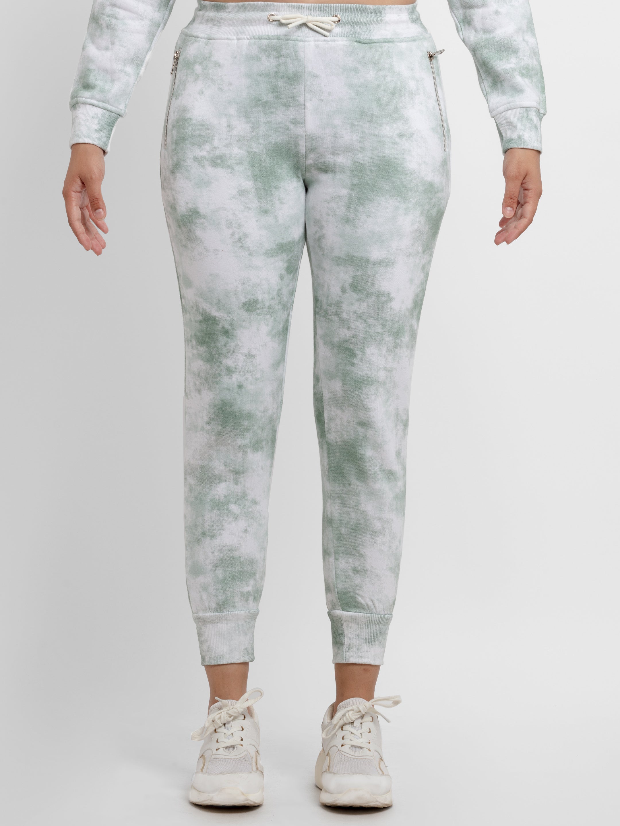 solid joggers for women Main image