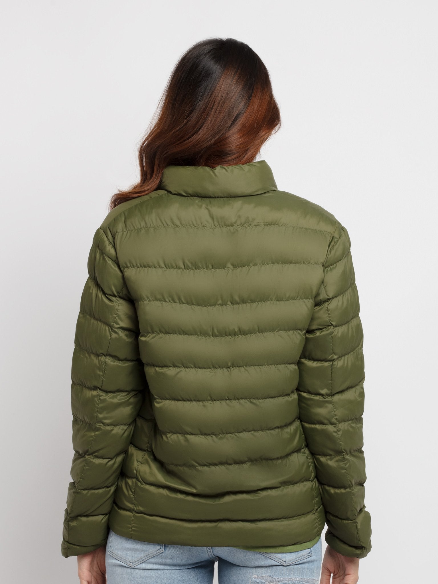 Women's Quilted Lightweight Jacket With Pouch - Main Image