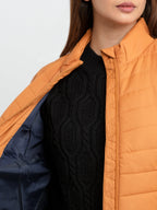 Womens Quilted  High Neck Jacket