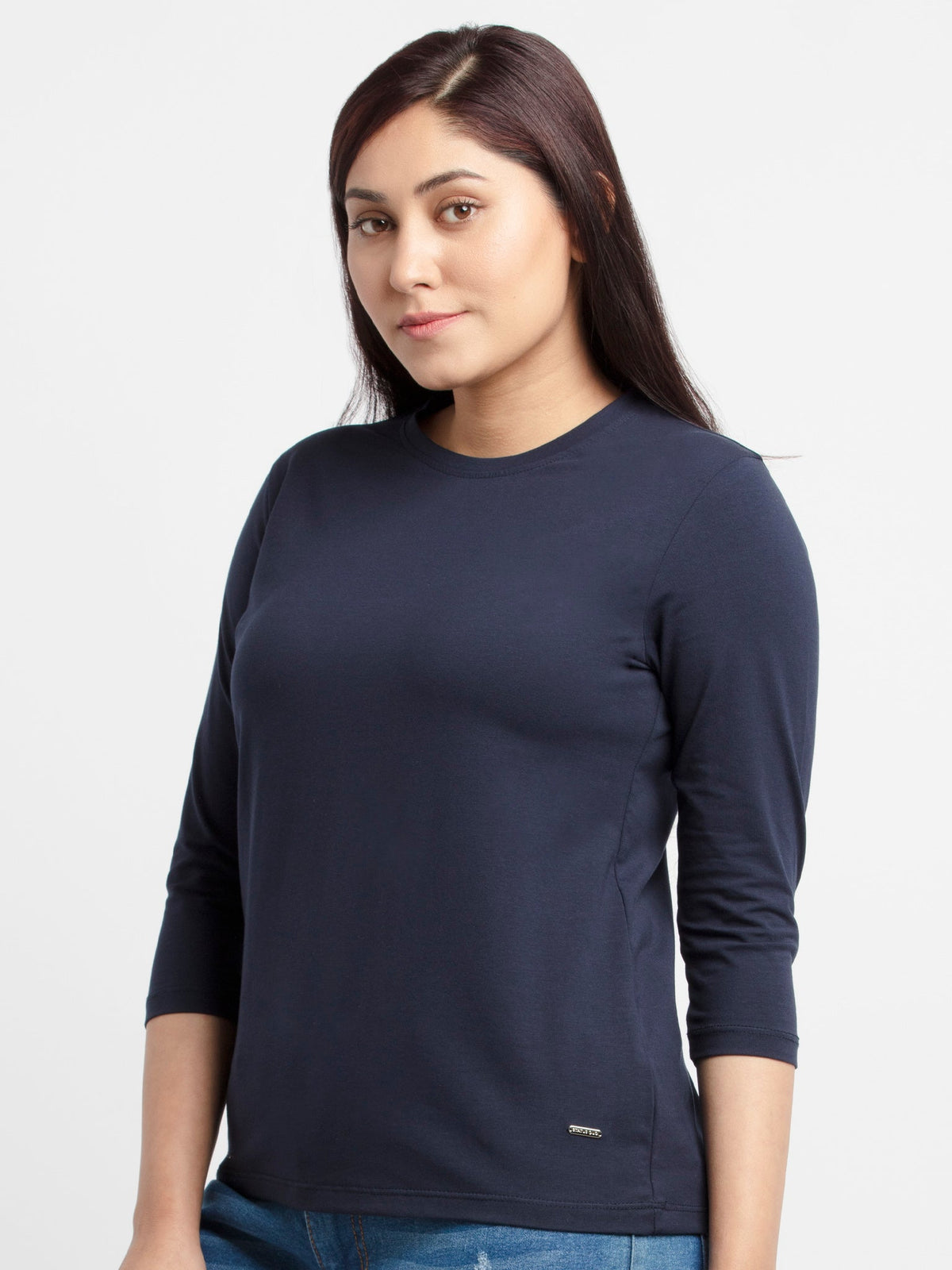 Women Basic Round Neck T-Shirt