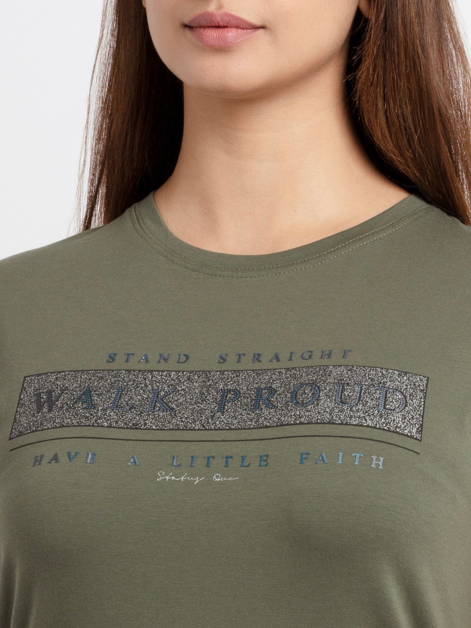 Women's Printed Round Neck T-Shirt