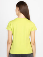Womens Printed Round Neck T-Shirt