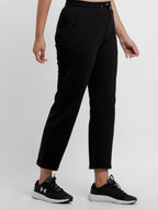 Womens Solid Regular Fit Trackpants