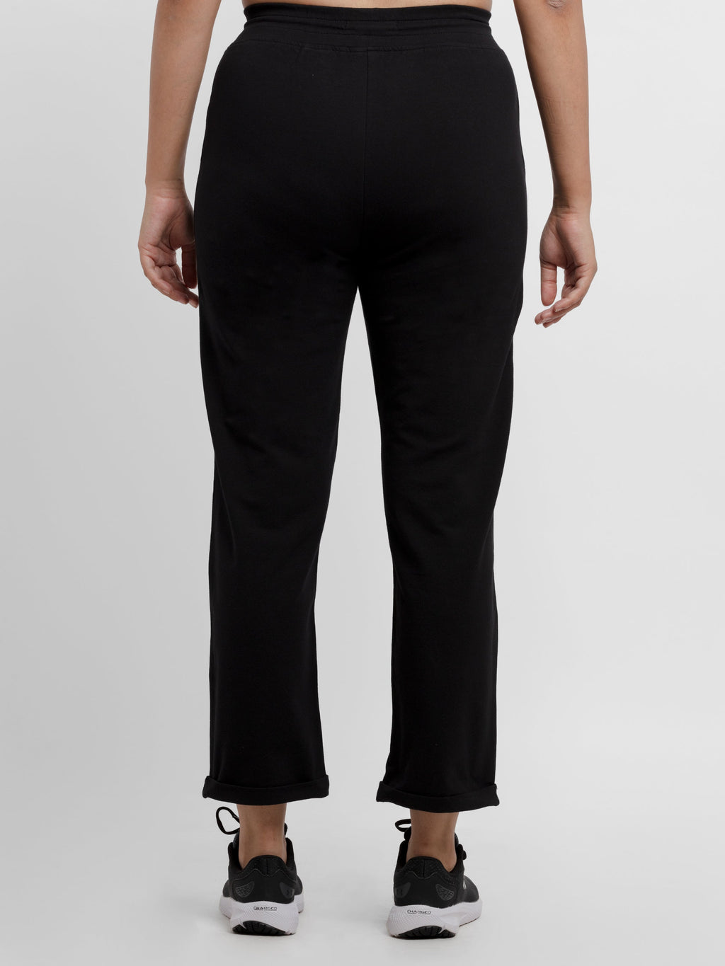 Womens Solid Regular Fit Trackpants
