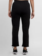 Womens Solid Regular Fit Trackpants