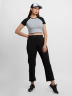 Womens Solid Regular Fit Trackpants
