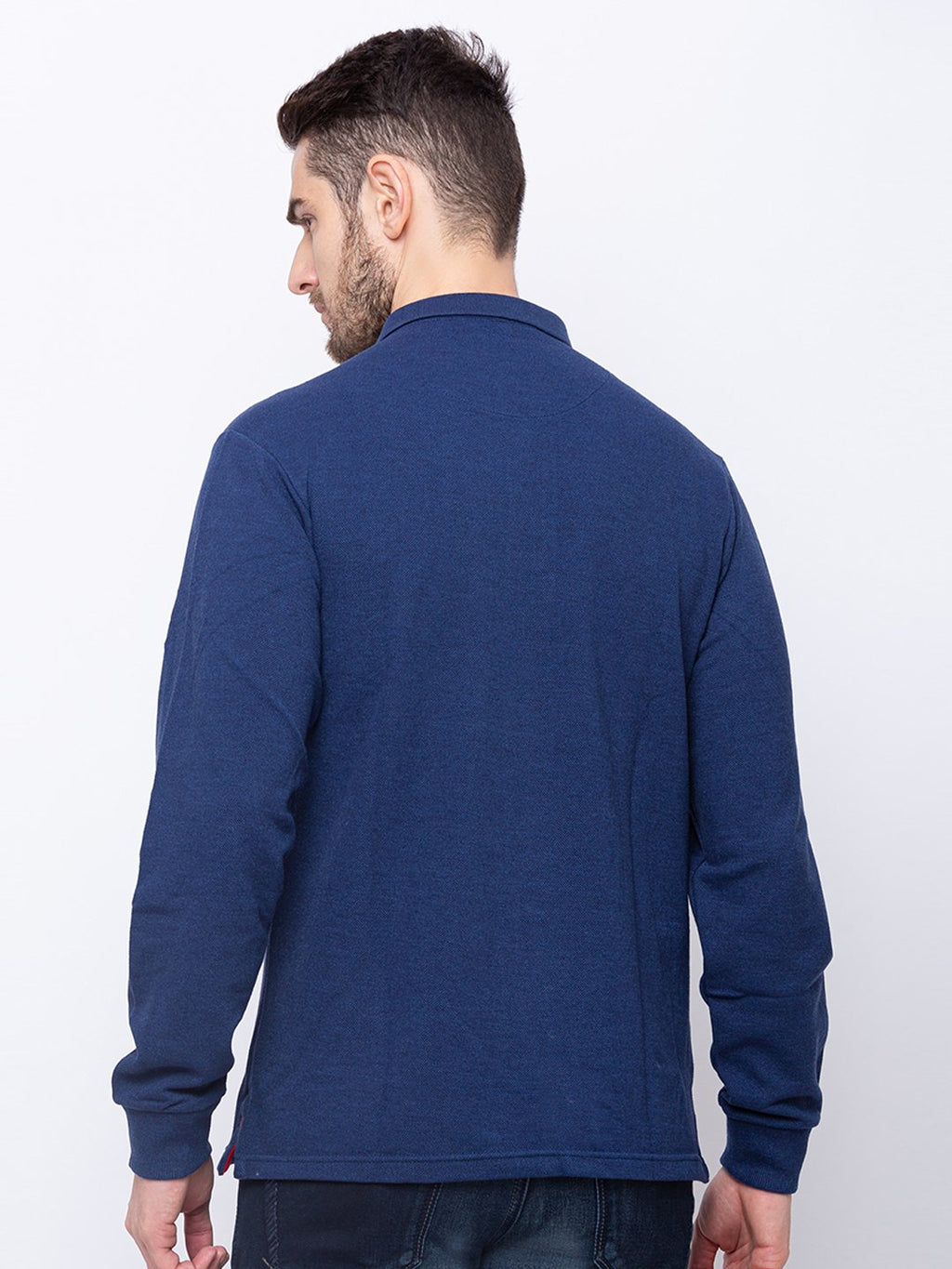 Solid  Collar Neck T-shirt