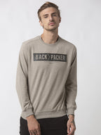 Status Quo |Beige Mel Round Neck Sweatshirt - 3XL, 4XL, 5XL