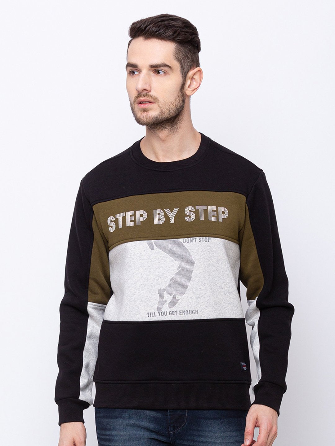 Printed Round Neck Sweatshirt