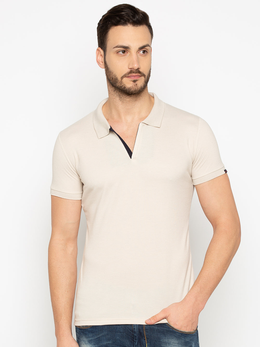 natural polo t shirt Main image