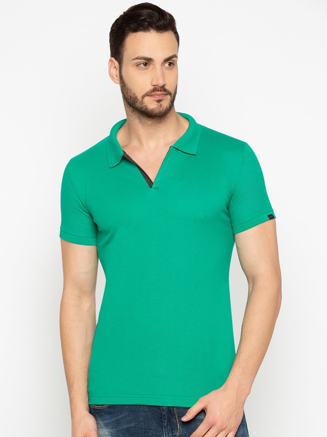 Express Green polo t shirt