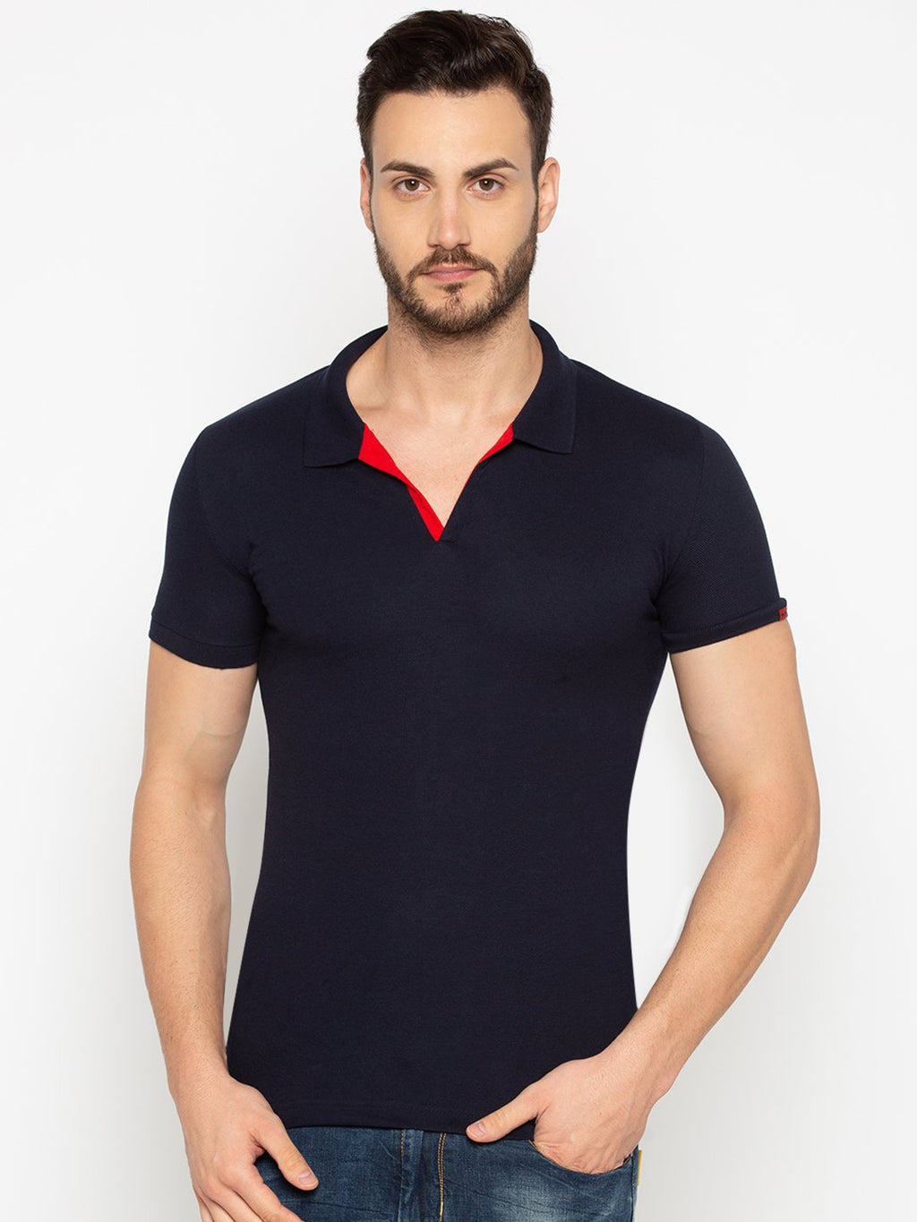 navy mel polo t shirt