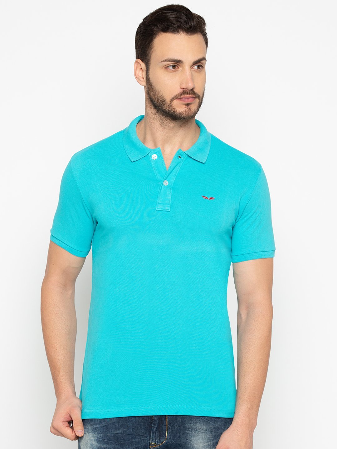 Regular fit Blue Polo Tshirt