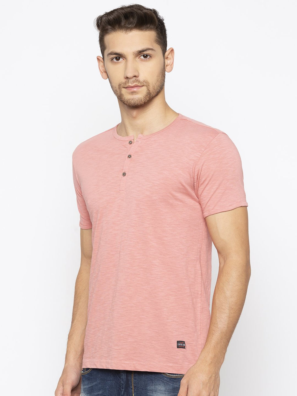 Solid V-Neck Tee