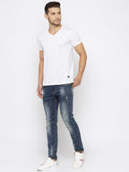 Solid V-Neck Tee