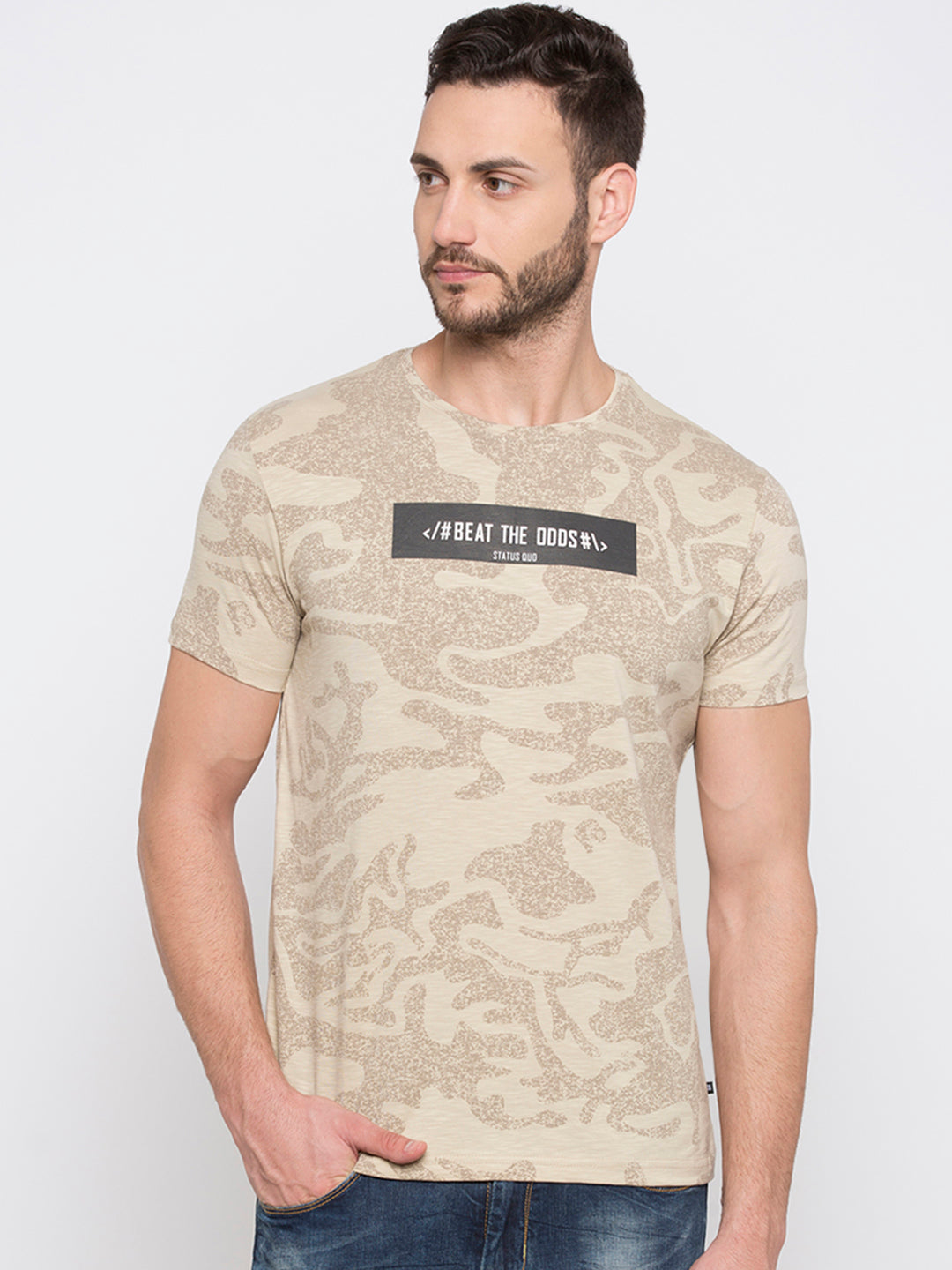 Cotton T-Shirt With Print