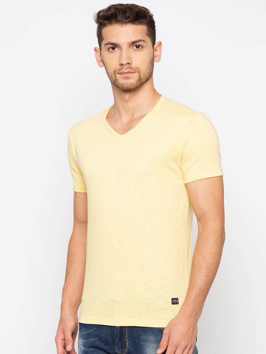 Solid V-Neck Tee