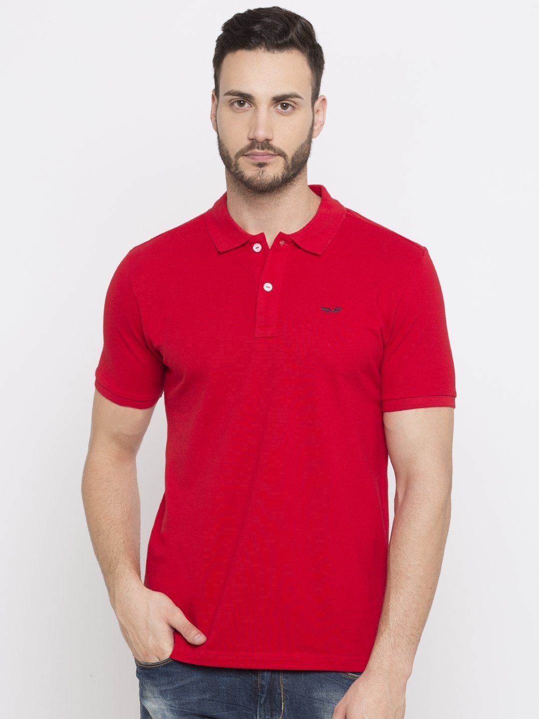 Regular Fit red polo tshirt