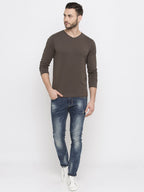 Solid V-Neck Tee