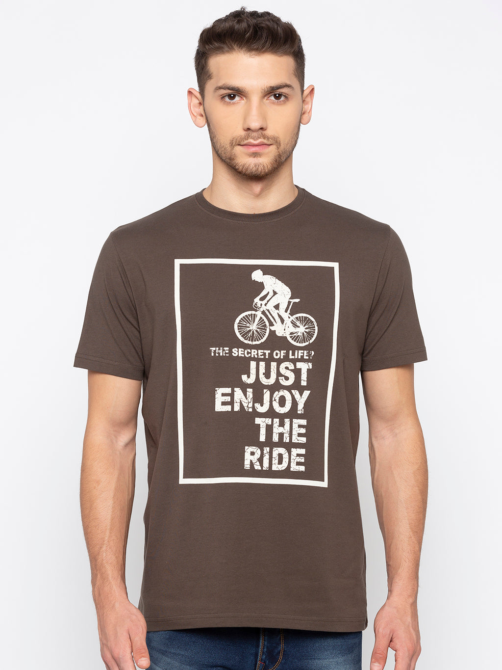 Olive Chest Print Tee
