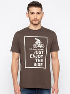 Olive Chest Print Tee