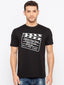Black Chest Print Tee