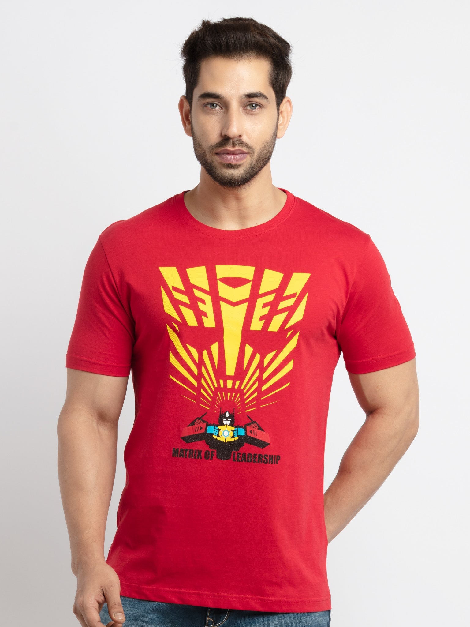 Status Quo |Mens Transformers Printed Round Neck T-shirt - S, M, L, XL, XXL Main image