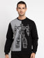 Status Quo |Printed Regular Fit Hooded Sweatshirt - 3XL, 4XL, 5XL