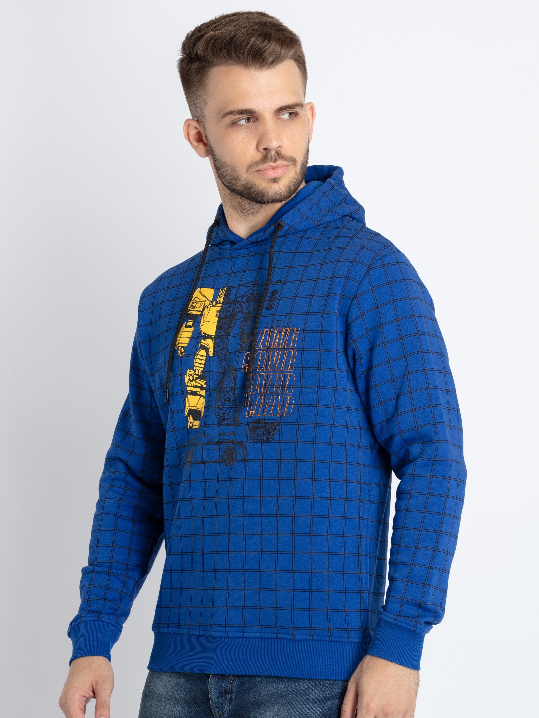 Mens All Over Printed Hooded Sweatshirt Secondary image