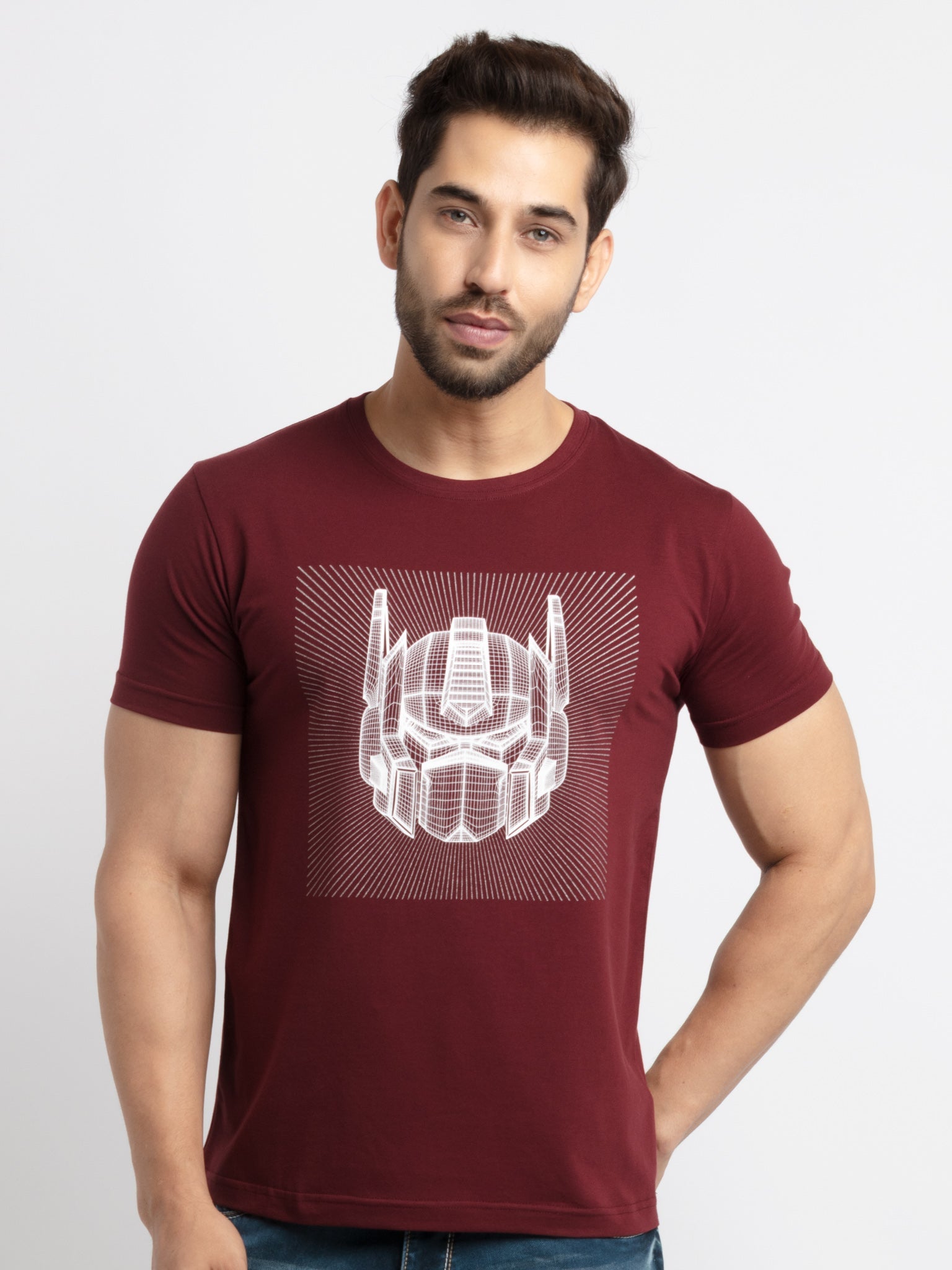 Status Quo |Mens Transformers Printed Round Neck T-shirt - 3XL, 4XL, 5XL