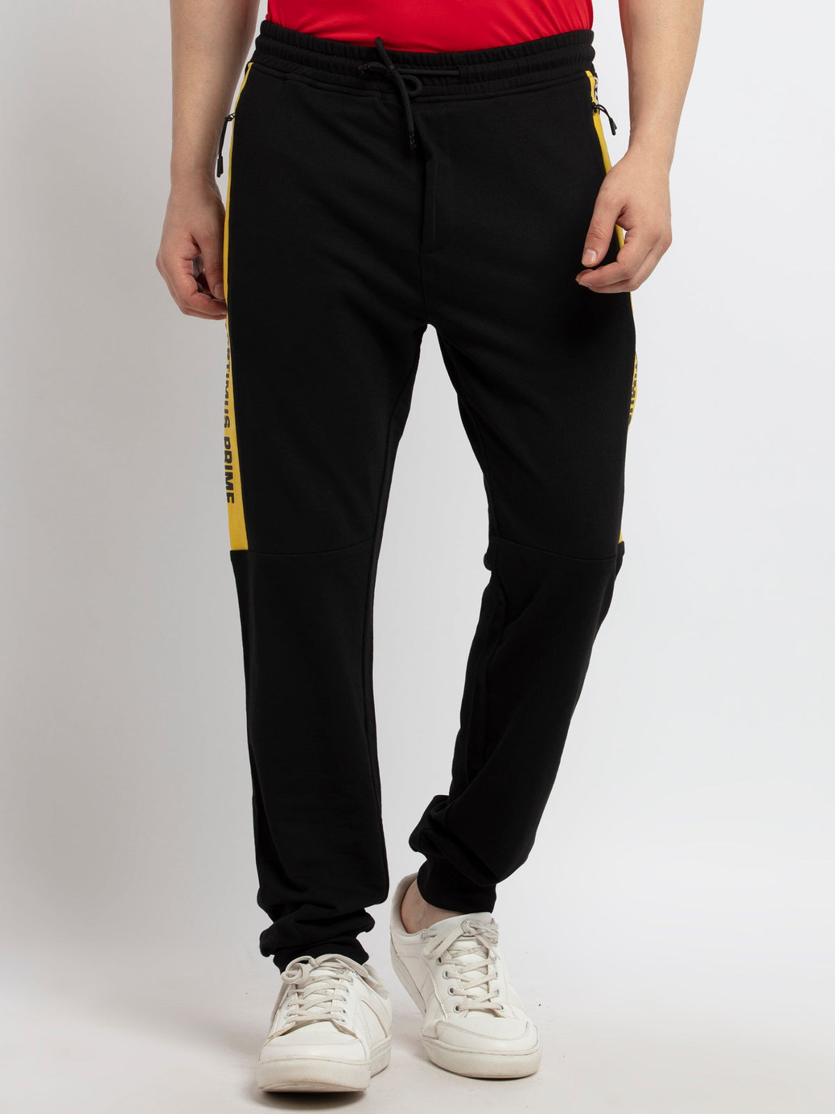 printed track pants for men