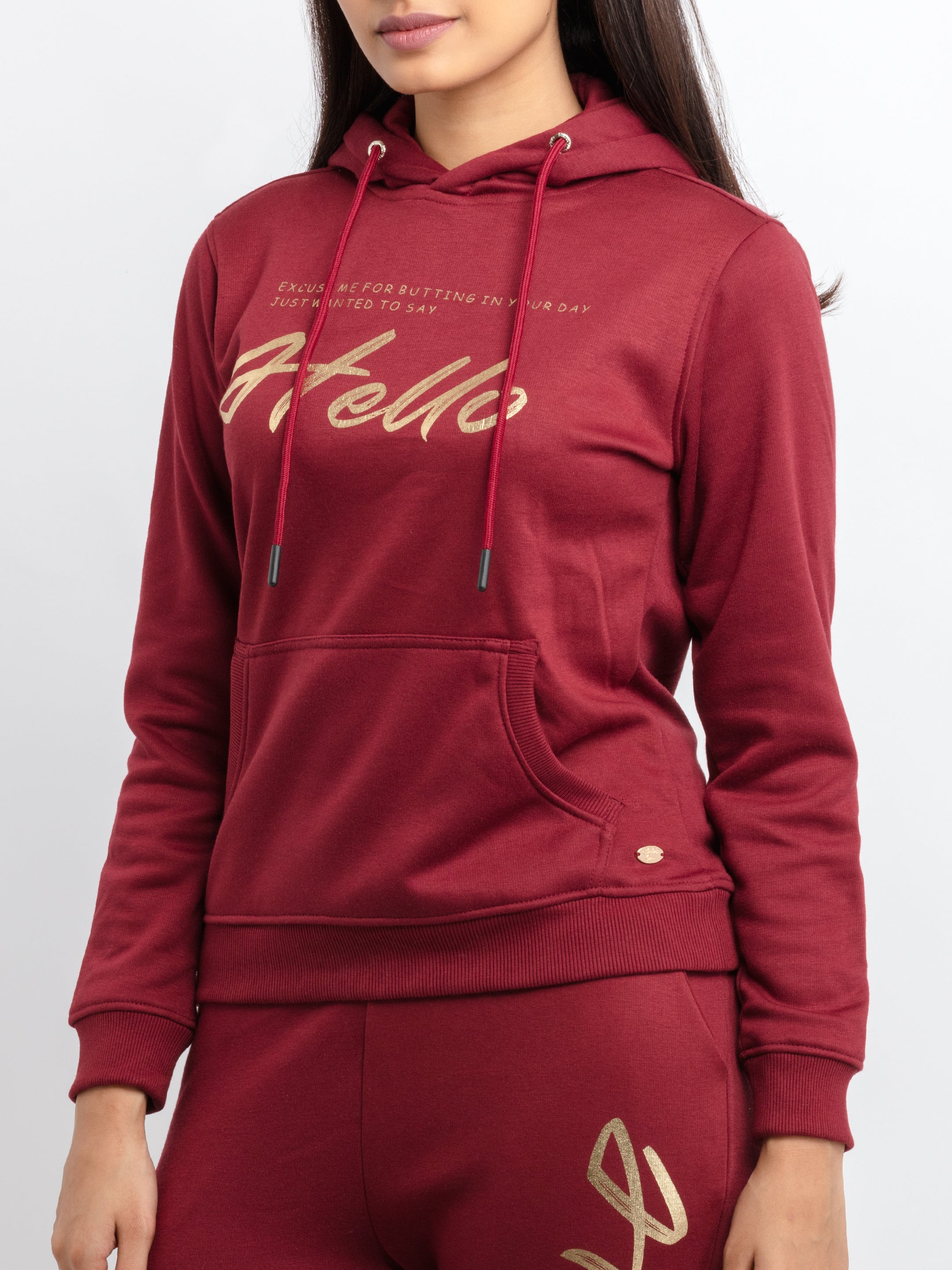 Womens Printed Hooded Tracksuit