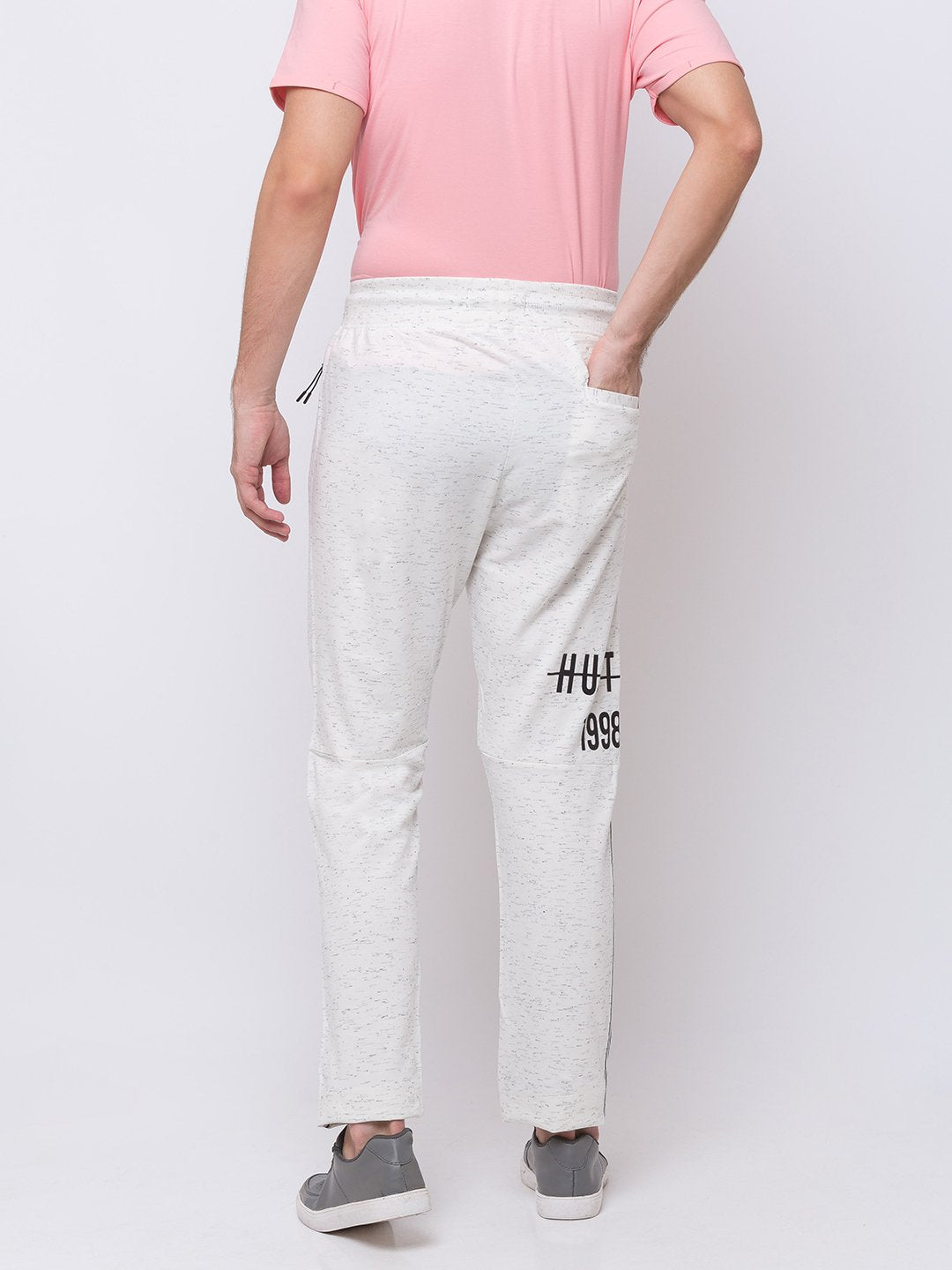 Buy Solid White Track Pants Joggers for Men – Metal Hawk