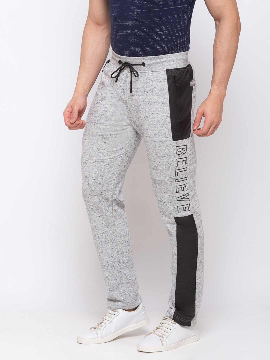 Solid Track Pants with HD Print