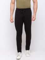 Status Quo |BLACK Solid Regular Fit Trackpant - M, L, XL, XXL
