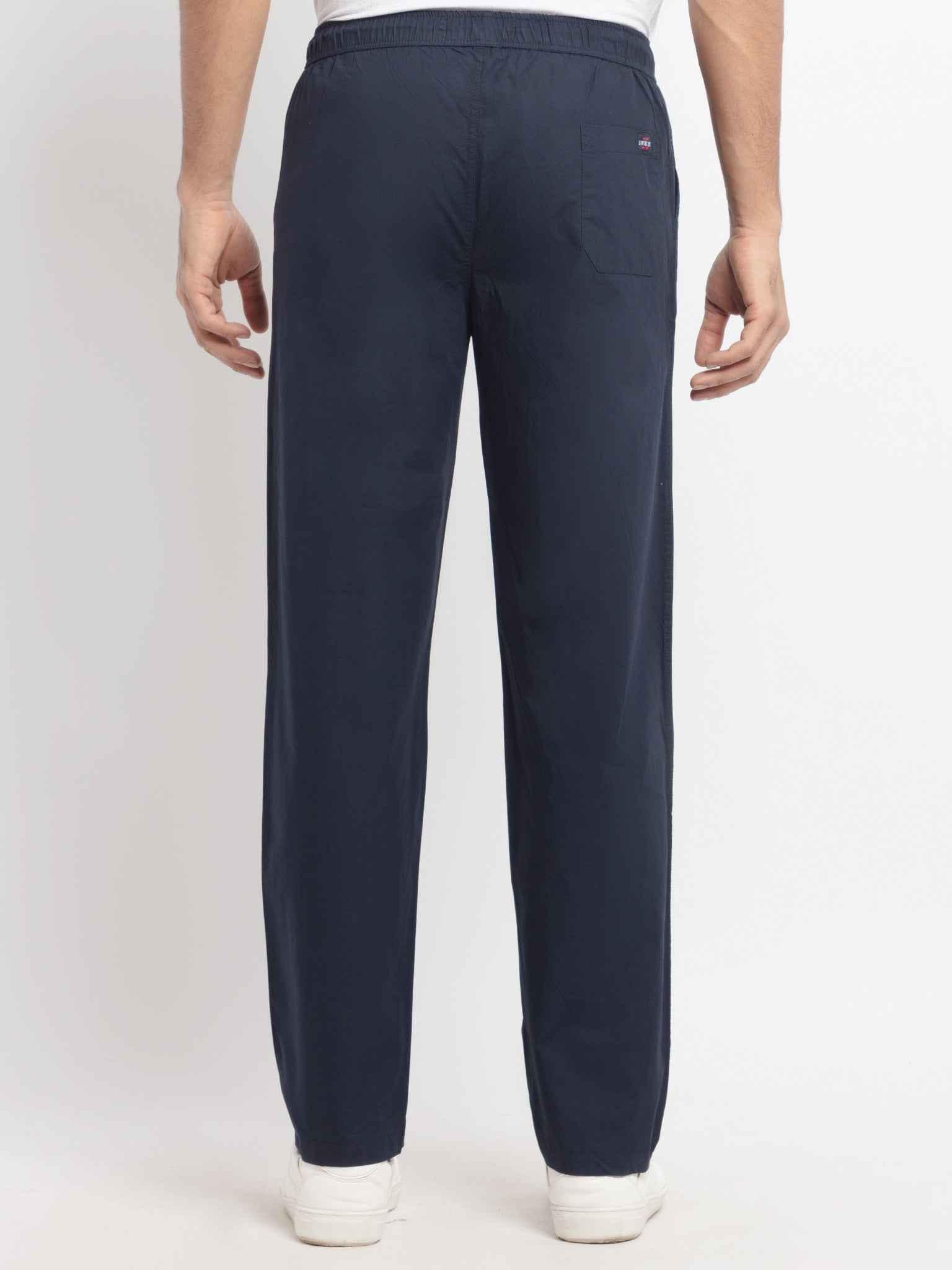 Buy Navy Regular Fit Track Pant for Plus Size Status Quo