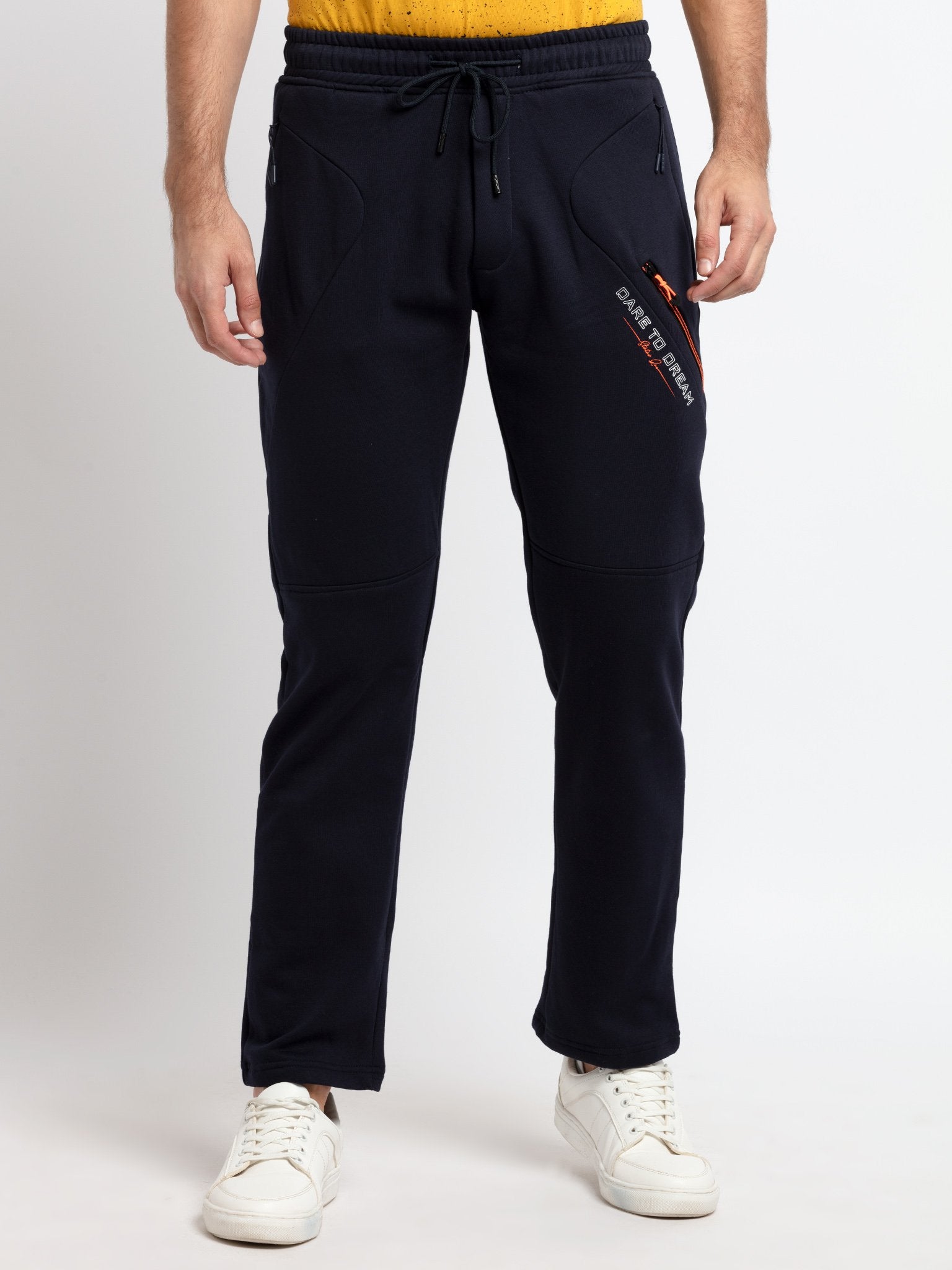 Status Quo |NAVY Solid Regular Fit Track Pants - 3XL, 4XL, 5XL