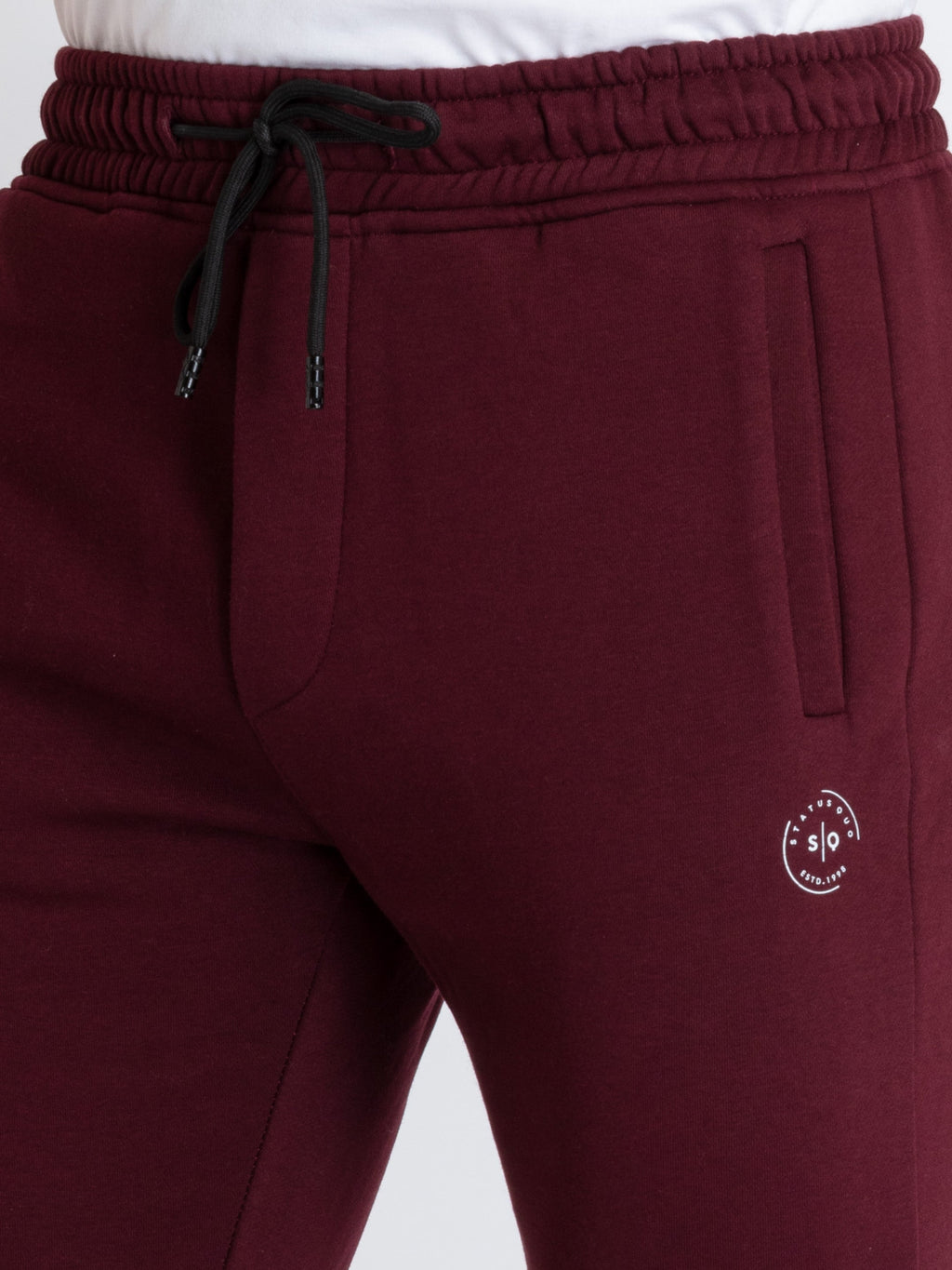 Mens Solid Regular Fit Track Pants