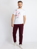 Mens Solid Regular Fit Track Pants